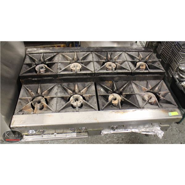 SOUTHBEND 8 BURNER STEP-UP COUNTER TOP GAS RANGE