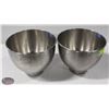 Image 1 : LOT OF 2 KITCHEN AID S/S MIXING BOWLS