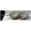 LOT OF 2 ALUMINUM 6 QUART SAUCE POTS