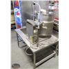 CLEVELAND TILTING STEAM KETTLE W/ ATTACHED SINK