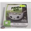 Image 1 : NEW PANDA BOWL WITH UTENSILS IN BOX