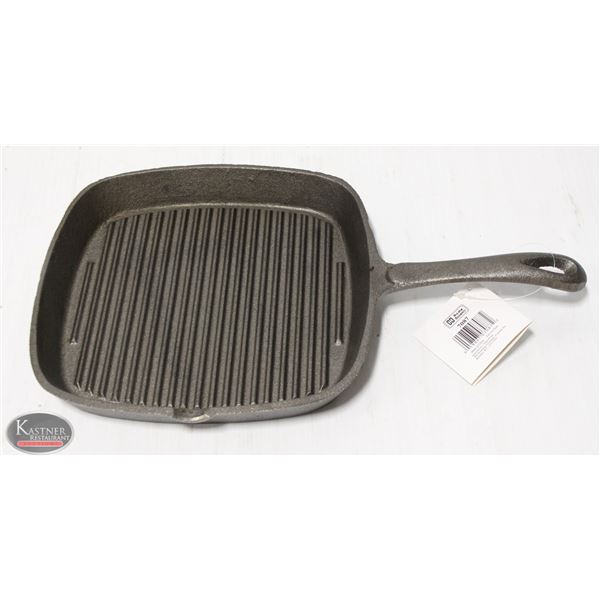 NEW 9" X 9" SQUARE CAST IRON GRIDDLE