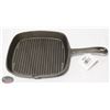 Image 1 : NEW 9" X 9" SQUARE CAST IRON GRIDDLE