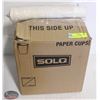 Image 1 : CASE OF 1000 4OZ. DISPOSABLE ESPRESSO CUPS W/ HAND