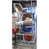 Image 1 : 3'COMMERCIAL CHROME WIRE STORAGE RACK- 4 TIER