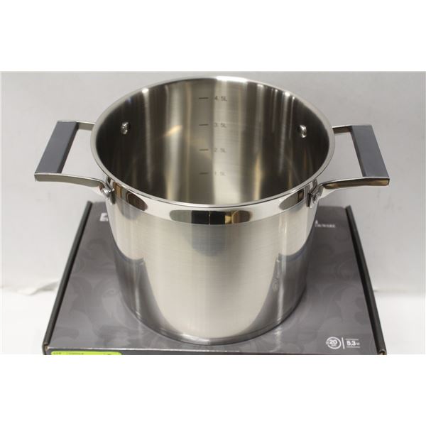 INOX ELEGANCE 4.5L S/S INDUCTION CAPABLE STOCK POT