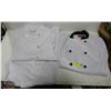 Image 1 : 3 WHITE CHEF JACKETS SIZE LARGE