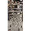 8 TIER TUBULAR RACK ON CASTORS