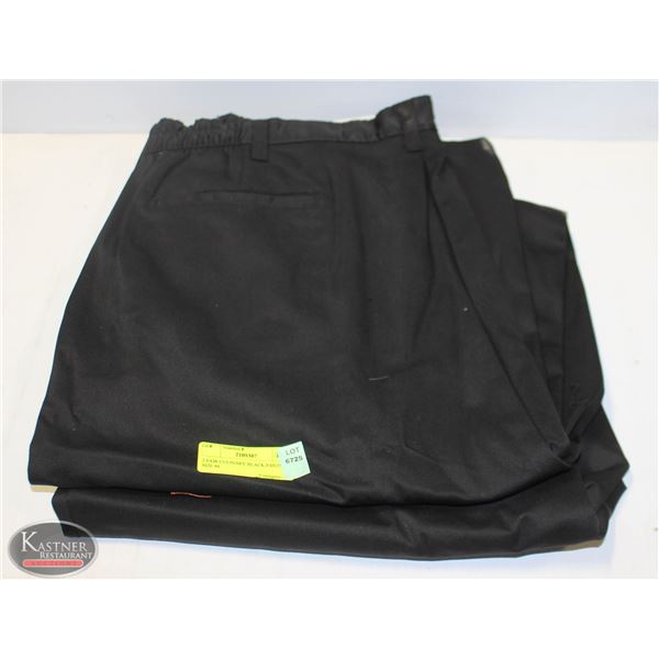 2 PAIR CULINARY BLACK PANTS SIZE 44