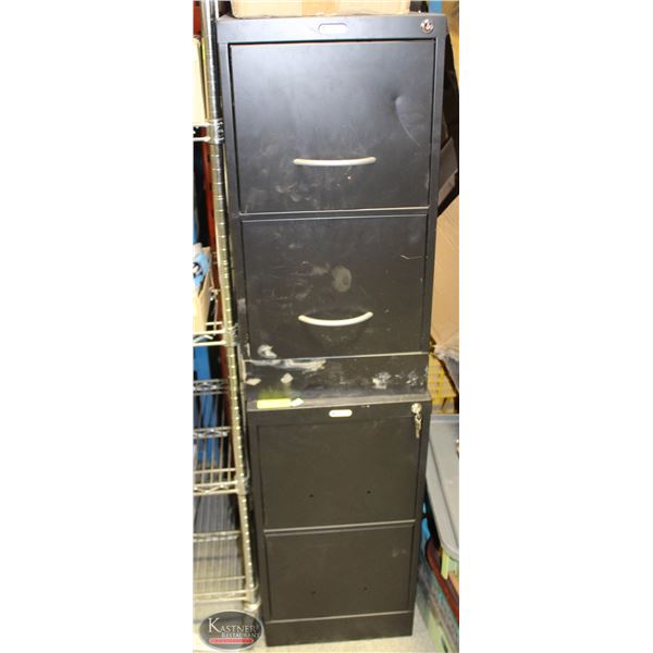 2 DOOR VERTICAL BLACK CABINET GRAND AND TOY