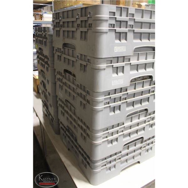 11 RUSSELL FOOD EQUIPMENT COMMERCIAL WASH RACKS