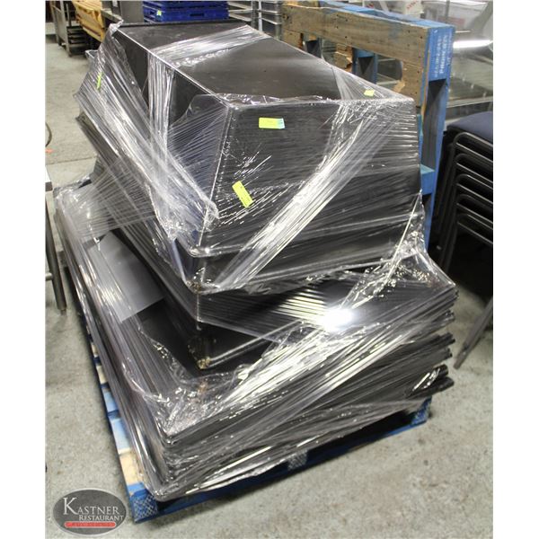 PALLET OF ASSORTED PRODUCE DISPLAY BINS