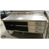 Image 1 : S/S WORKTOP  WITH 6" BACKSPLASH /W UNDER STORAGE