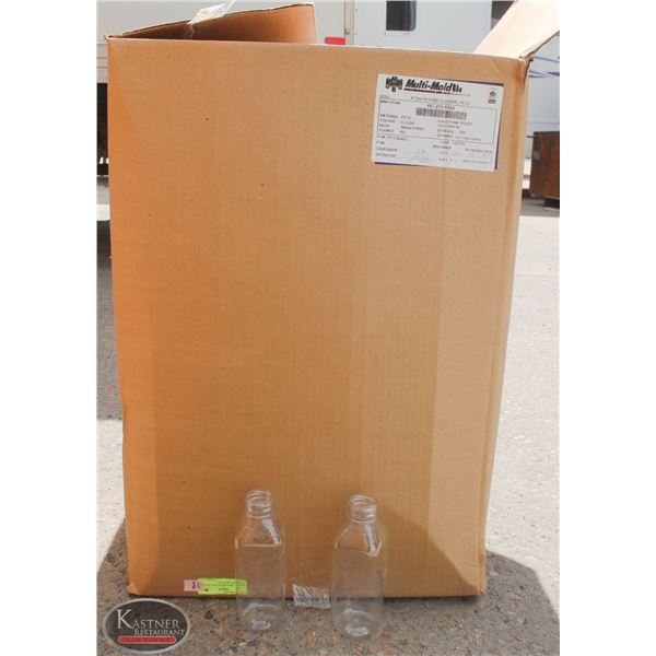 CASE OF 210 FOOD GRADE CLEAR 473ML PLASTIC BOTTLES