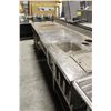 Image 4 : S/S WORK TABLE WITH HOT FOOD WARMERS ON CASTORS
