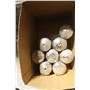 BOX OF 8 GLASS SUGAR DISPENSERS