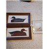 Image 1 : 2 framed pictures of ducks (Artist: Wm. P. Tyner 16.5" L, 8.5" H). Canada Goose picture (Artist: Rob