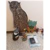 Image 2 : Asst home mdecor, various owls, La Crosse temperature station, coffee mugs