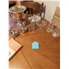 Image 3 : Asst glassware, pewter and silver plate items, wine coolers, ice buckets, gravy boats, salt and pepp