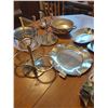 Image 2 : Asst silver coloured (some silver plate) serving dishes