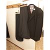 Image 1 : Wilke-Rodriguez/Moores mens black suit jacket (size 48 L), 2 pairs mens dress pants (38" waist)