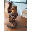 Image 2 : Wooden carved eagle (17" H, 11" W, 8.5" D)