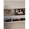 Image 3 : 2 drawer chest of drawers (31.5" W, 19" D, 22" H) with sewing and craft supplies