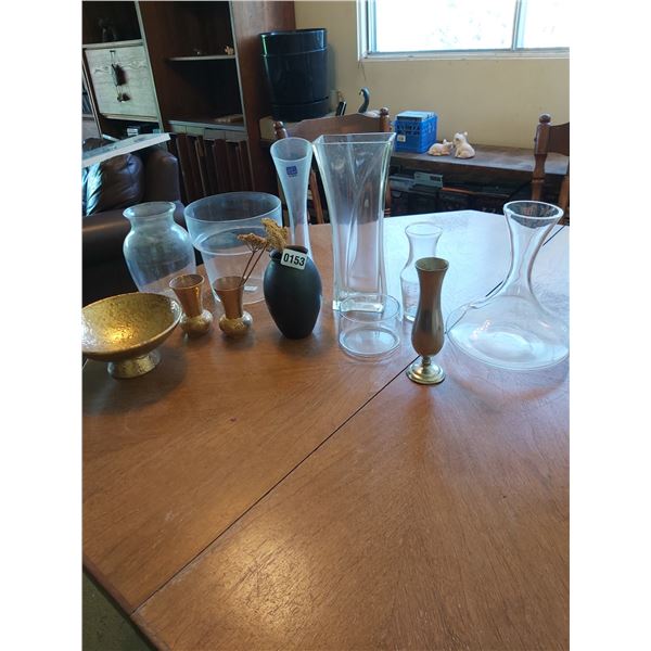 Assorted vases and home décor