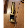 Image 8 : Vintage brass hand-held microscope and light
