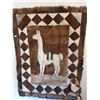 Image 1 : Llama wall hanging (some damage) (51" W, 69" H)