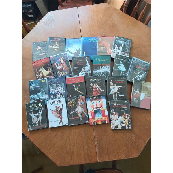23 asst DVD's - ballet