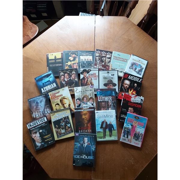 23 asst DVD's