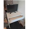 Image 2 : Computer/office chair, computer desk (28.75" W, 19.5" D, 29.5" H). Acer LED monitor (model X243W), f