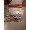 Image 1 : Black & Decker Mitremate, Steel Elwel chain, saws, 2 tool racks, 17 piece terminal kit with crimper