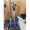 Image 1 : Asst shovels, spade, broom, rake