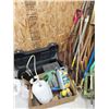 Image 3 : Asst gardening tools, sprinkler, hand saws, week eater