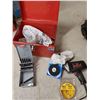 Image 1 : Sears Craftsman drill and accessories, metal box