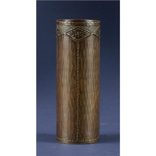 Roycroft Cylinder Vase Copper Arts Crafts