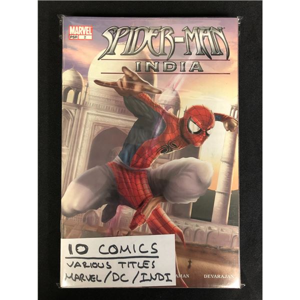 10 COMICS (VARIOUS TITLES) MARVEL/ DC/ INDI