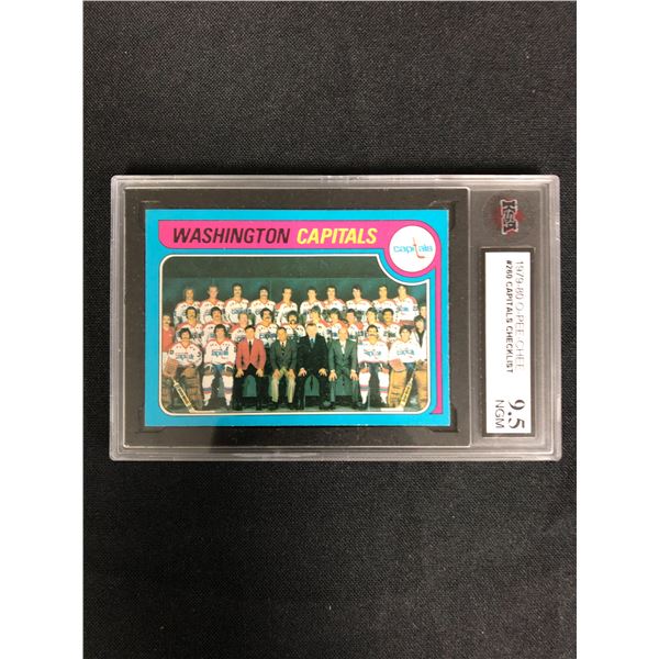 1979-80 O-PEE-CHEE #260 CAPITALS CHECKLIST (9.5 NGM)