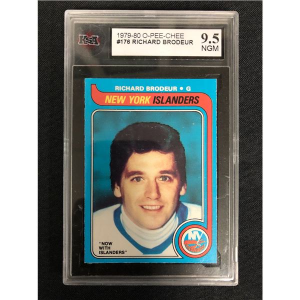1979-80 O-PEE-CHEE #176 RICHARD BRODEUR (9.5 NGM)