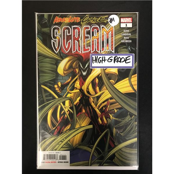 Absolute Carnage SCREAM #1 (MARVEL COMICS)