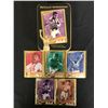 Image 1 : MUHAMMAD ALI METAL EMBOSSED COLLECTOR CARDS SET OF (5) - WITH COLLECTORS TIN