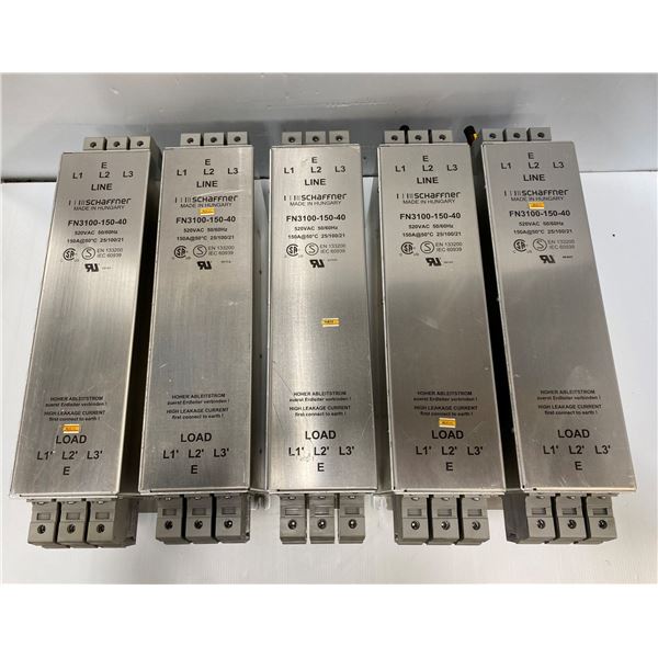 (5) Schaffner # FN3100-150-40 Filter Module