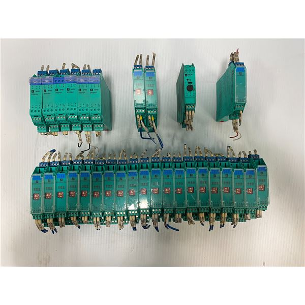 Lot of (30) Pepperl + Fuchs Modules (see pics for part numbers)