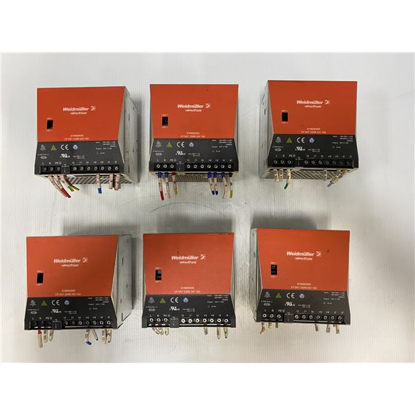 Lot of (6) Weidmuller Power Supplies (See pics for part numbers)