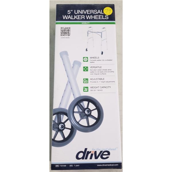Drive Medical 5" Universal Walker Wheels