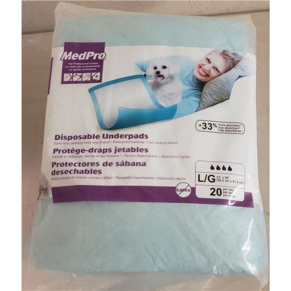 MedPro Disposable Underpads L/G