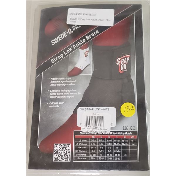 Swede-O Easy Lok Ankle Brace - Sm - White
