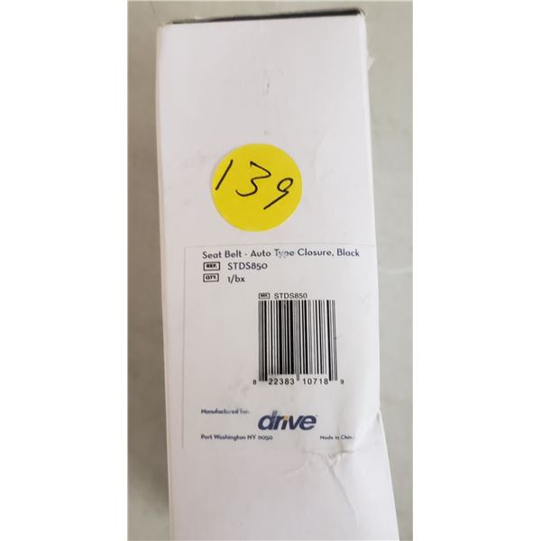 Drive Medical Seat Belt, Auto Type Closure
